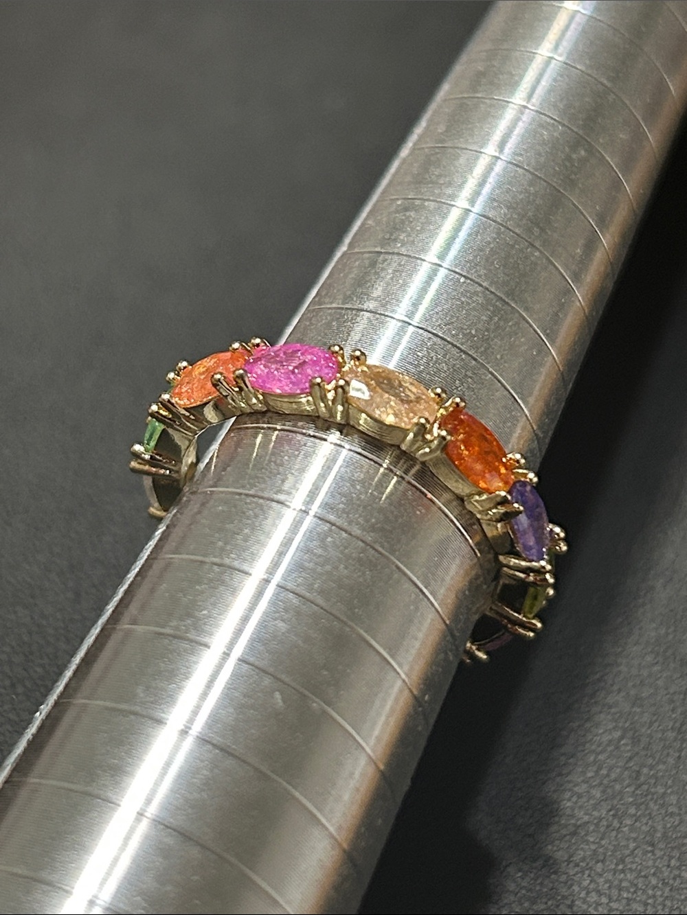 New multicolored gold ring, 7.75